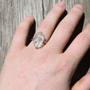 Engagement ring 9 carat Lake county diamond  sterling silver size 3 4 5 6 7 8 9